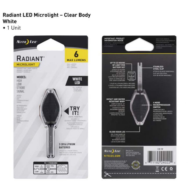 Radiant Microlight Clear Package